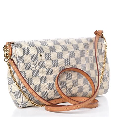lv favorite mm damier azur